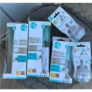 NWT‎ Mii Sophie La Giraffe Baby Bottle Bundle 0-6 Months
